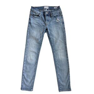 Frame Le Garcon Distressed Jeans in Light Blue Size 25